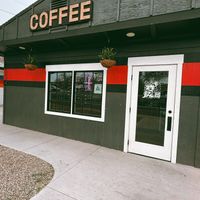 Outside of cafe  at Más Café in Moab