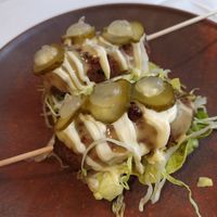 Kebab at Upstairs at Anley Street  in Jersey