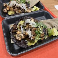 Vegan laab (mushroom) tacos   at Mi Asia in El Paso