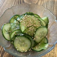 Sunomono salad (aka pickled cucumber salad)   at Mikuni  in Fair Oaks