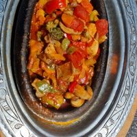 Vegetable stew at Queb Rooftop Restaurant Sultanahmet in Istanbul