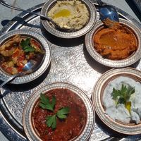 Mezzo platter at Queb Rooftop Restaurant Sultanahmet in Istanbul