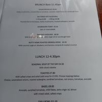 Vegan menu at Coorie by the Coast in Dunfermline
