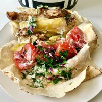 Fried vegetable sandwich at Falafel Frayha - Al Barsha in Dubai