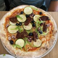 Veganska pizza (only official vegan pizza on the menu)  at Pizzerija In Gostilna Matiček in Radovljica