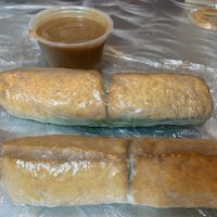 Tofu rolls with peanut sauce, delicious!  at Love Pho Cafe in Oxnard