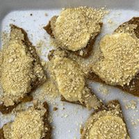 Garlic Parmesan bites  at Healthy Sins Vegan Cafe in Lockport