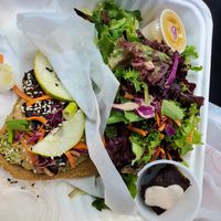  at Healthy Sins Vegan Cafe in Lockport