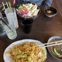 Five spice tofu and veggie yakisoba  at Yokocho Izakaya in Bend
