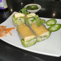 tofu spring rolls with jalapeños   at Pho Vina in Anaheim