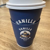 Cute coffee cup!  at Vanilla Gorilla Cafe in New York City