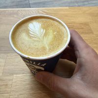 golden latte vegan  at Vanilla Gorilla Cafe in New York City