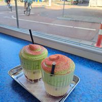 Window seat at Skina  in Amsterdam