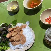 Bún chả  at Quán Chay Vỉa Hè in Hanoi