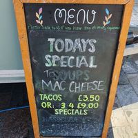 Menu with specials at Soulful Bowl in Wiltshire