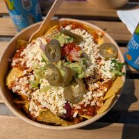 Nachos with chilli at Soulful Bowl in Wiltshire