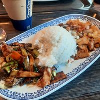 Pakchoy tofu and Thai tofu combo at ChopChop in Gavle