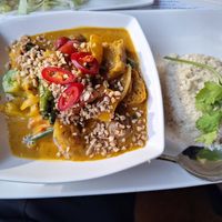 tofu curry and cauliflower rice at Pho - Newcastle in Newcastle Upon Tyne