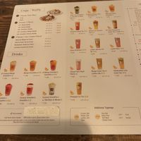 Smoothie/juice menu  at Mango Mango Artisan Lab in New York City