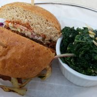 Sandwich from old menu 2014 at M Cafe de Chaya in West Los Angeles