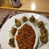 Spinach Dumplings with Sweet & Sour  at Nova Krova in Krakow