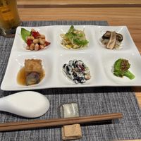Side dishes with set lunch  at Ayasai - 采菜 in Kyoto