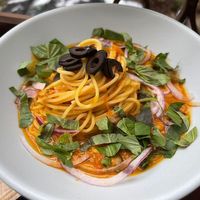 tomato pasta at ZERA 7 Chay in Hanoi