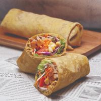 fresh, bean, pumpkin, sprouts, with outer wrap made by hand at ZERA 7 Chay in Hanoi