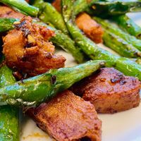  Vegetarian Green Bean Chicken at Hong Kong Sichuan Restaurant in Lansing