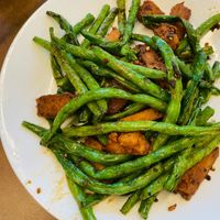  Vegetarian Green Bean Chicken at Hong Kong Sichuan Restaurant in Lansing