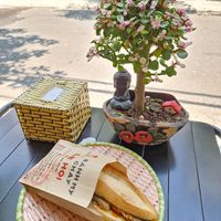 Only 2 small tables but loved it here! at Bánh Mì Chay Lê Hội in Da Nang