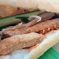 2026-03 normal size for  only 15k, large for 20k. very delicious, so I had to take a second one 😊 at Bánh Mì Chay Lê Hội in Da Nang