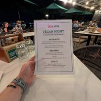 Thursday vegan night at Casa Nova in Newcastle