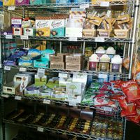 One of the sweets displays at Animal Place's Vegan Republic in Berkeley