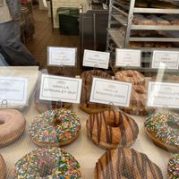 Clearly labeled  at Johnny Doughnuts in San Francisco