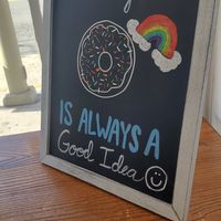 Decor at Johnny Doughnuts in San Francisco