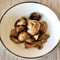 Sautéed mushrooms  at Sahha in Abu Dhabi