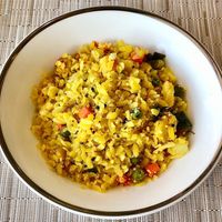 Poha at Sahha in Abu Dhabi