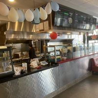 The inside   at Falafel Fresh  in Seattle