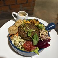 Vegan poke bowl  at Zen Beach Restaurant in Negombo