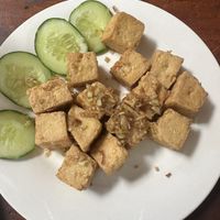 Tofu with lemongras  at Quán Chay Măng Đen - Cô Ba Măng Đen Bistro in Kon Tum
