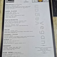 Separate vegan menu at Montania Cafe - Bar - Restaurant in Ferntree Gully