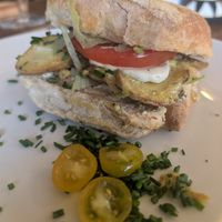 Exotic mushroom burger at Pure Earth Botanicals in Cape Town