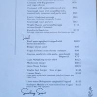 Menu _ October 2025 at Pure Earth Botanicals in Cape Town