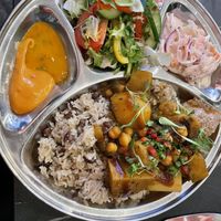 Channa aloo thali   at The Calabash Tree in Sunderland