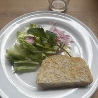 Salad and home made walnut bread  at Kate - 72 recipes in Tsuwano