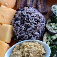 Gallo pinto vegano at Como En Mi Casa in Puerto Viejo De Talamanca