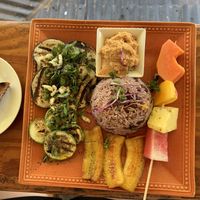 Vegan gallo pinto 🌱 at Como En Mi Casa in Puerto Viejo De Talamanca