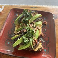 Eggplant bruschetta   at Como En Mi Casa in Puerto Viejo De Talamanca