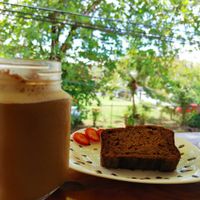Banana bread godness at Como En Mi Casa in Puerto Viejo De Talamanca